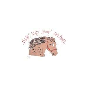  Personalized Toddler Pillow Horse (red) Baby