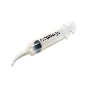  Monoject Curved Tip Syringe 12cc, Single Syringe Health 