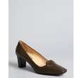 Tods black leather Pointy elastic strap pumps   