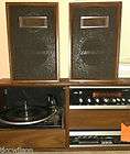  vintage wood 8 track player recorder and record player AM/FM 