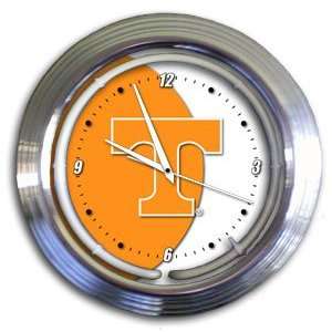  Tennessee Volunteers College 14 Chrome Neon Clock (NEW 