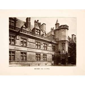  1907 Print Musee Cluny Museum Paris France Architecture 
