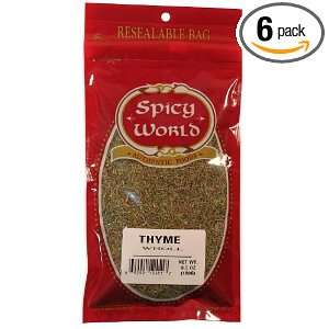 Spicy World Thyme Leaf Whole, 3.5 Ounce Grocery & Gourmet Food