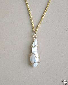 TENNESSEE FRESHWATER PEARL PENDANT,14K GOLD  