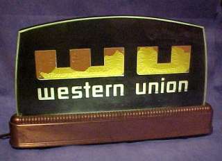 rare vintage Western Union telegraph co. railroad depot office desk 