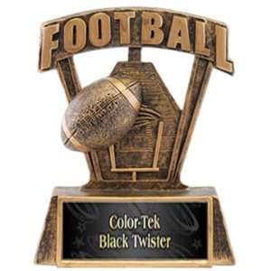  Prosport 6 Custom Football Resin Trophies BLACK TWISTER 