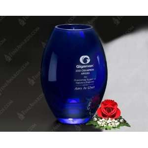  Cobalt Barrel Vase