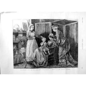  1876 QUEEN EAST END LONDON HOSPITAL NURSE LITTLE GIRL 