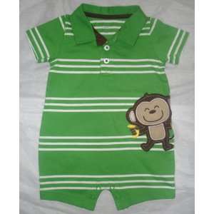  Infant Boys Carters Silly Monkey Romper (12 MONTHS) Baby