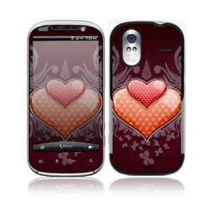  Double Hearts Decorative Skin Cover Decal Sticker for HTC 