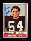 1974 Topps Bill Bergey signed card Bengals  