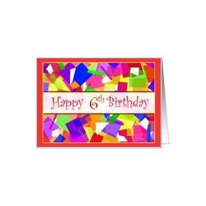  Blast of Confetti Happy 6th Birthday Card Toys & Games