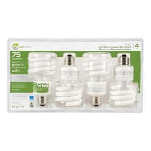   19 Watt (75W) Soft White CFL Light Bulbs (4 Pack)