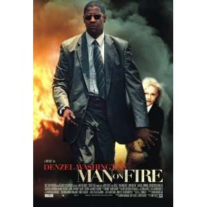  Man on Fire Movie Poster Double Sided Original 27x40 