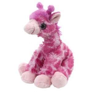 Hug Ems Vibes Small Pink Giraffe [Customize with Personalized Collar 