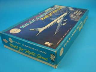   Jet Plane Flight Board Game American Hassenfeld Bros. Airplane 1956