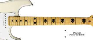 Punisher Skulls Electric Guitar Inlays Neck Decals Logo  