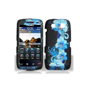 BlackBerry Torch 9850/9860 Graphic Case   Blue Flower (Package include 