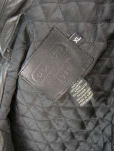 Mens Designer Coach Soft Leather Car Coat Jacket XL  
