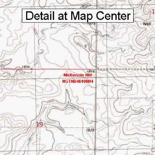 USGS Topographic Quadrangle Map   McKenzie NW, North Dakota (Folded 