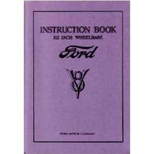  1933 FORD CAR 112 Inch Wheelbase Owners Manual Guide Automotive