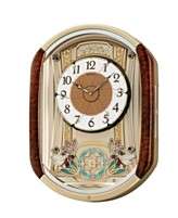 Seiko Wall Clock, Wood Melodies in Motion