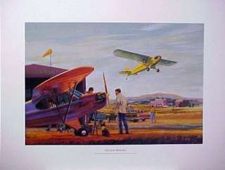 Piper J3 J 3 Cub Jo Kotula Civil Aviation Art + Bonus Piper Cub Print 