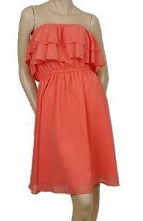New Olive Olivia Strapless Eve Womens Dresses Coral Size L ~  