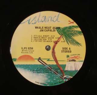 JIM CAPALDI Whale Meat Again (Traffic) 1974 LP EX  