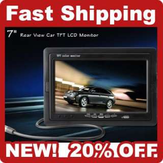 TFT LCD Car Rearview Headrest Monitor DVD VCR GPS  