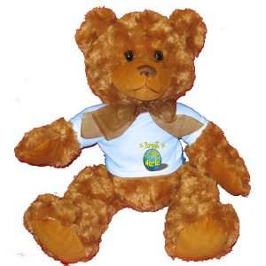  Brent Rocks My World Plush Teddy Bear with BLUE T Shirt Toys & Games