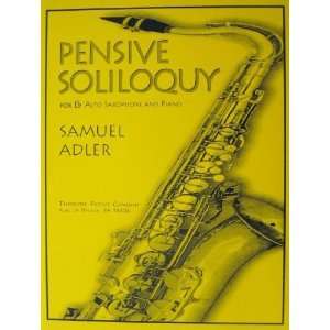  Pensive Soliloquy for Alto Saxophone and Piano Samuel 
