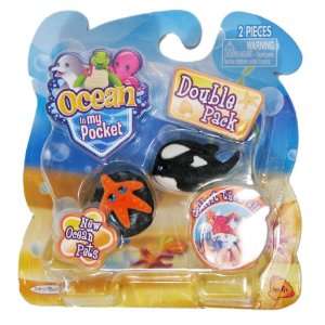   Double Pack w/ Clinger Starfish Cleopatra Killer Whale Toys & Games