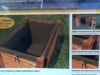   Log Cabin Style Dog House Insulation Kit Medium + Storage Bag  