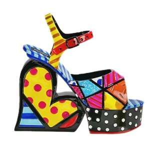  Romero Britto Mini Shoe Collection Platform Sandal 