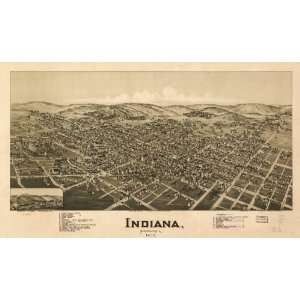  1900 Map of Indiana, Pennsylvania,