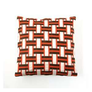  Orange Way   Basketweave ribbon pillow