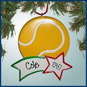  Personalized Christmas Ornaments   Tennis Ball w/ Shooting 