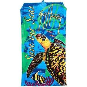  Guy Harvey Sea Turtle Beach Towel