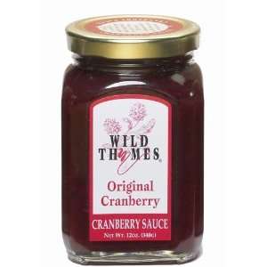 Wild Thymes, Original Cranberry Sauce, 12 Ounce Jar  