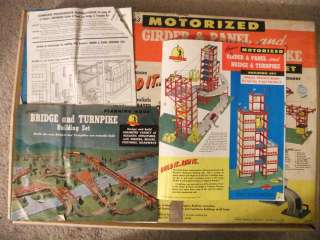 Kenner Motorized Girder, Panel, Bridge, Turnpike Building Set #8 