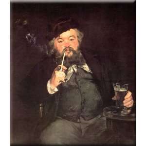  A Good Glass of Beer 14x16 Streched Canvas Art by Manet 