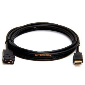  HDMI Cable M F Extension Gold Plated Connectors 10ft 