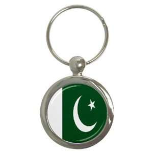 Pakistan Flag Round Key Chain 