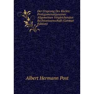   Rechtswissenschaft (German Edition) Albert Hermann Post Books