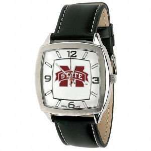  Mississippi State Bulldogs Retro Leather Watch