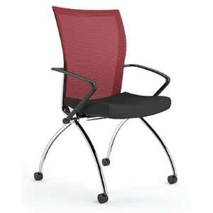  Mayline Group Reflection High Back Chair with arms in Red 