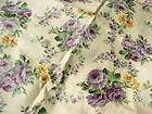 Vintage Lavender Roses Fabric Bedspread
