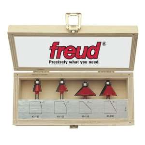    Freud 89 200 4 Piece Chamfer Router Bit Set
