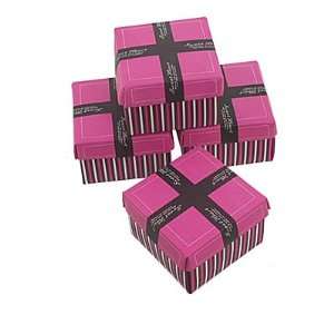  Cardboard Valentines Candy Gift Boxes Rose Pink